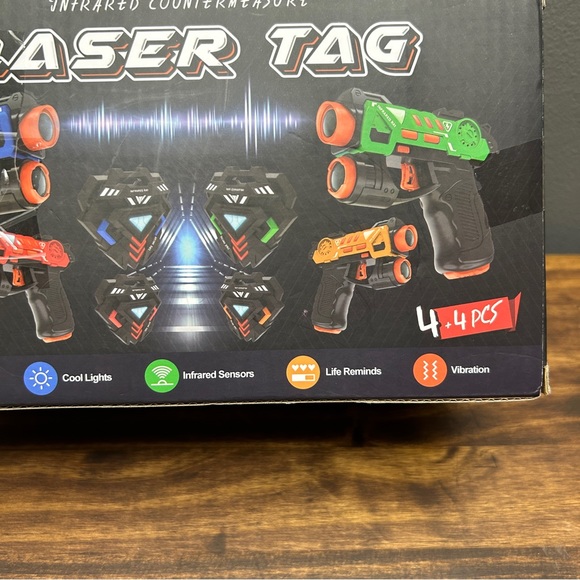 Four Player Laser Tag Gun Set Infrared - Picture 2 of 8